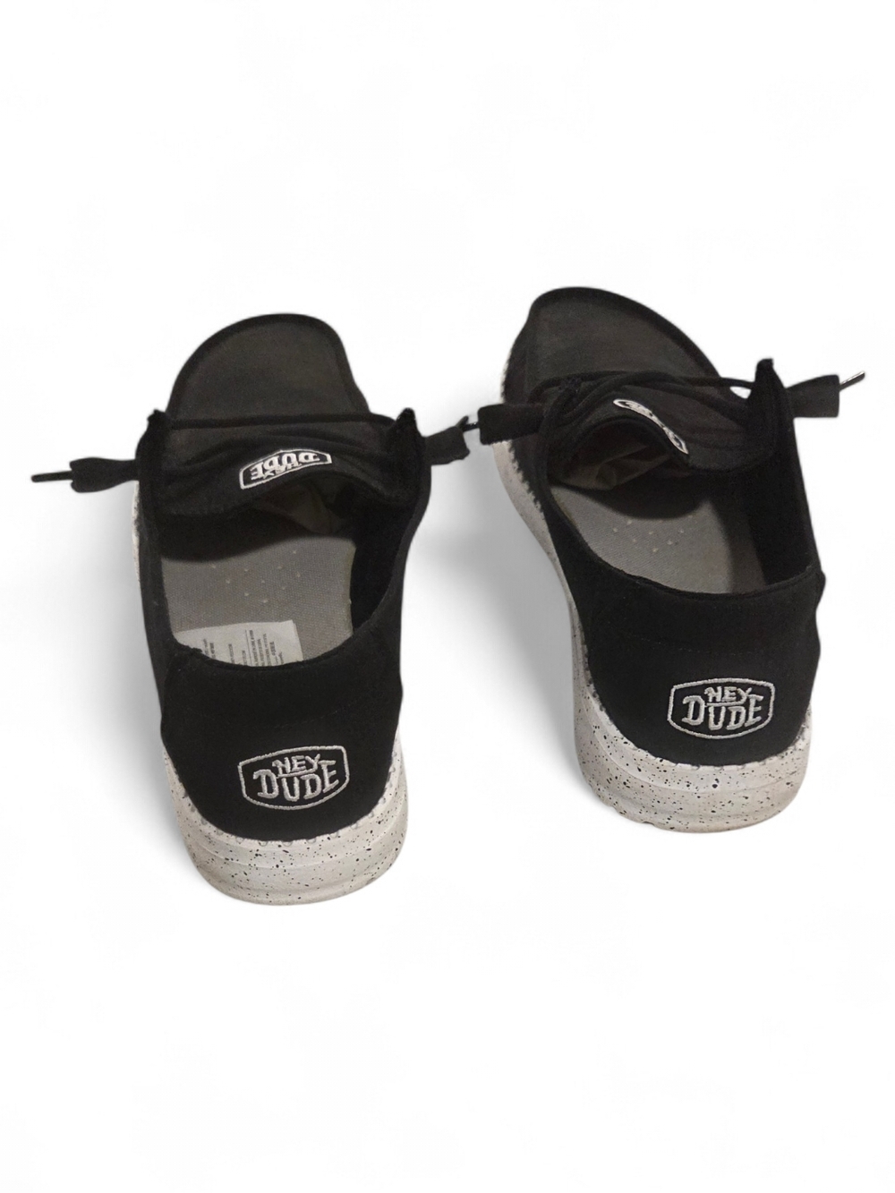 Hey Dude Black Canvas Slip-On Sneakers - Picture 2 of 4